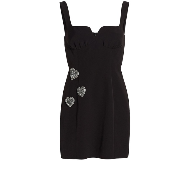 Saloni Halle-B Crepe Mini Dress - Picture 1 of 3